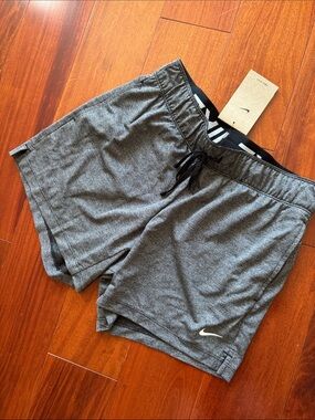 NWT Nike Women's Heather Grey Athletic Shorts with Drawstring